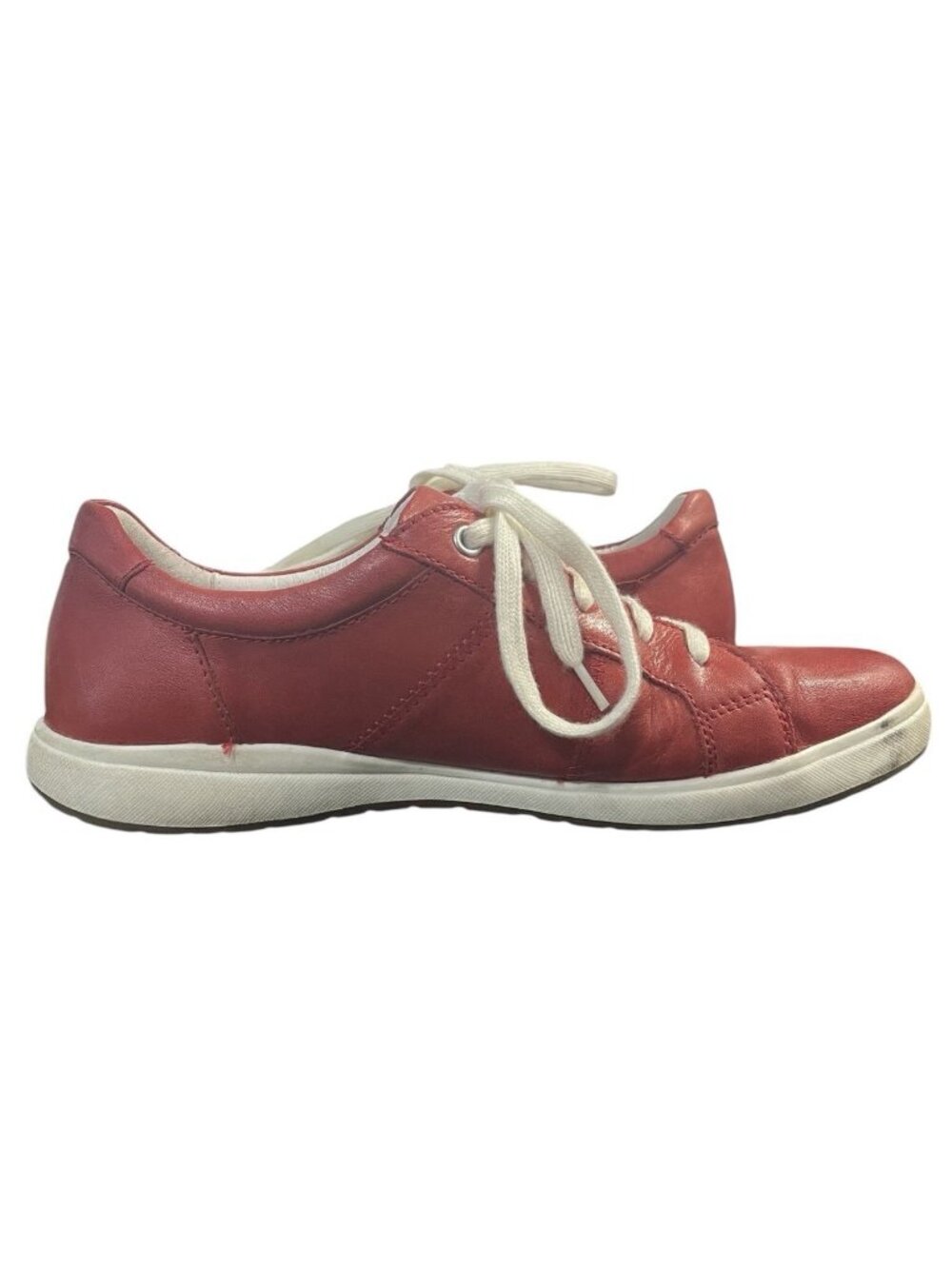 JOSEF SEIBEL Womens Sneaker Size US 7-7.5M, EUR 38 Caren 01 Red Leather Lace Up - Picture 5 of 15